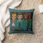 ハンゼルとグレテルFind the Gingerbread House クッション (ブランケット)