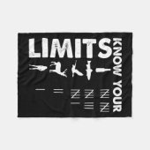 ハンタおもしろいーはあなたの限界を知っている屋外狩り フリースブランケット (正面(横))