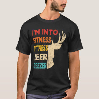 ハンタおもしろいーパパIはフィットネスディアフリーザーHunに Tシャツ