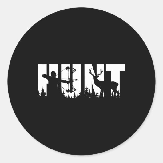 ハンタおもしろいー用弓狩り鹿およびアーチェリー狩り ラウンドシール (正面)