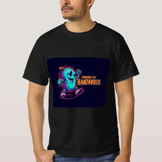 ハンタウイルスに感染 Tシャツ (正面)
