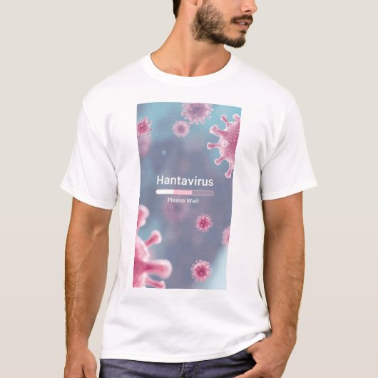 ハンタウイルス 美しい微生物 アート - おもしろい科学T Tシャツ (正面)