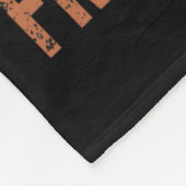 ハンターおもしろいパパ私はフィットネス鹿の冷凍庫に入っているおもしろい フリースブランケット (角)