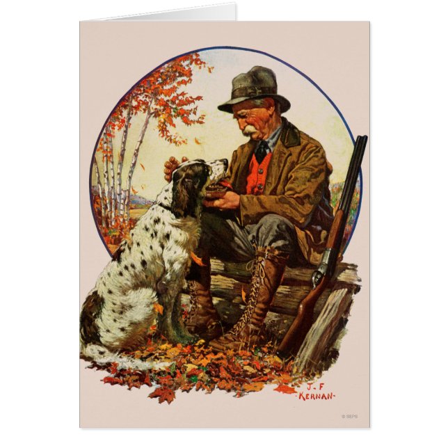 ハンターおよびスパニエル犬 (正面)