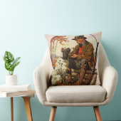 ハンターおよびスパニエル犬 クッション (椅子)