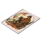 ハンターおよびスパニエル犬 ノートブック (左側)