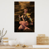 「ハンターか狩り」のクローズアップ ポスター (キッチン)