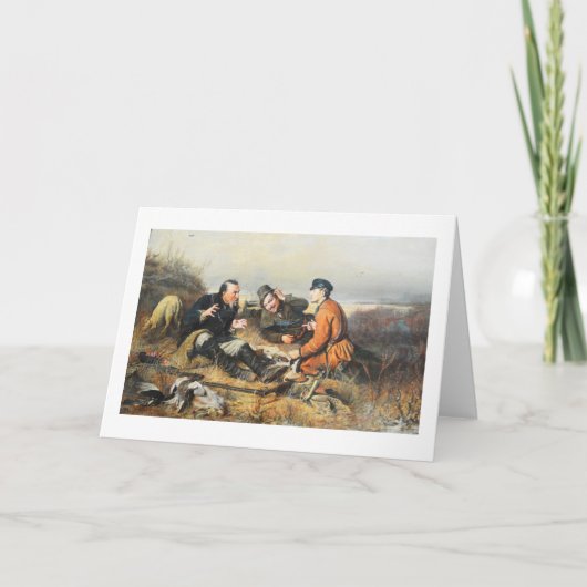 ハンターが休憩を取る シーズンカード (正面)