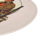 ハンターとスパニエル犬 カッティングボード (角)