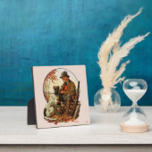 ハンターとスパニエル犬 フォトプラーク (インサイチュ)