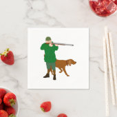 ハンターと犬の紙ナプキン スタンダードカクテルナプキン (インサイチュ)