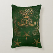 ハンターと金ゴールドケルト アクセントクッション (正面(垂直))