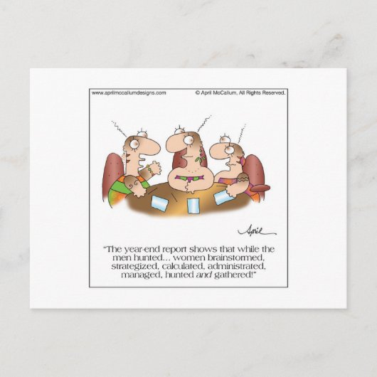 ハンターとGATHERERSポストカード(4月McCallumより) ポストカード (正面)