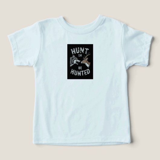 ハンターになれなかったら獲物に White Tシャツ | お洒落なストリート系 (デザイン正面)