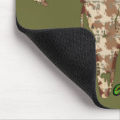 ハンターのためのデジタルブラウンのDeerSkull マウスパッド (コーナー)