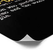 ハンターのための面白い狩猟名言 ハントトローバート H ポスター (角)