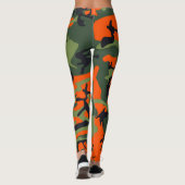 ハンターのオレンジカムフラージュのレギンス レギンス (裏面)