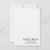 ハンターのカモフラージュ ウェディング RSVP カード (裏面)