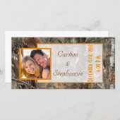 ハンターのカモフラージュ・ chic フォト・アナウンスメント 案内状 (正面/裏面)