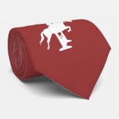 ハンターのジャンパーの馬及びライダー(白い) ネクタイ (ロール)