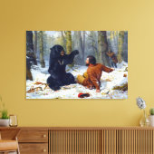 ハンターの人生タイト・フィックス・アーサー・テイト1856 キャンバスプリント (インサイチュ (リビング))