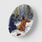 ハンターの人生タイト・フィックス・アーサー・テイト1856 ラウンド壁時計 (傾斜)