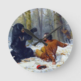 ハンターの人生タイト・フィックス・アーサー・テイト1856 ラウンド壁時計