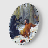 ハンターの人生タイト・フィックス・アーサー・テイト1856 ラージ壁時計 (傾斜)