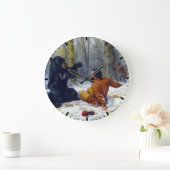 ハンターの人生タイト・フィックス・アーサー・テイト1856 ラージ壁時計 (ホーム)