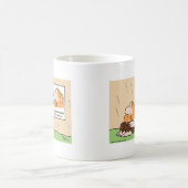 ハンターの採集月の穴居人 コーヒーマグカップ (中央)