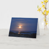 ハンターの月-挨拶状 カード (黄色い花)