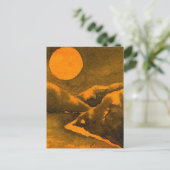 「ハンターの月#1」カントリー・ロードのはがき ポストカード (スタンド正面)