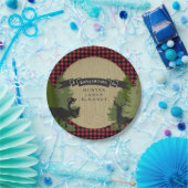 ハンターの樵の森林森林男の赤ちゃんのシャワー ペーパープレート (パーティー)