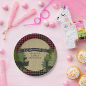 ハンターの樵の森林森林男の赤ちゃんのシャワー ペーパープレート (パーティー)