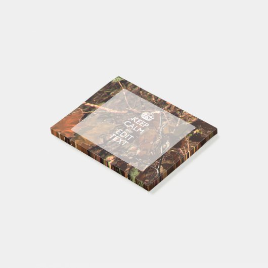 ハンターの秋のカムフラージュは平静をあなたの文字保ちます ポストイット (アングル)