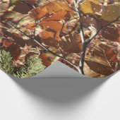 ハンターの秋の自然の迷彩柄のカムフラージュの絵画 ラッピングペーパー (角)