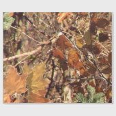 ハンターの秋の自然の迷彩柄のカムフラージュの絵画 ラッピングペーパー (フラット)