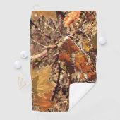 ハンターの秋カモフラージュ絵を描のデコの上に ゴルフタオル (インサイチュ)