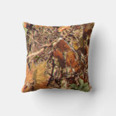 ハンターの秋自然カモフラージズ絵画デコール クッション (裏面)