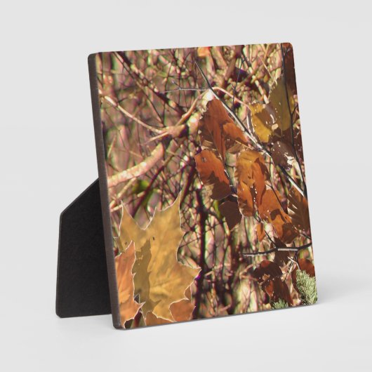 ハンターの秋自然カモフラージズ絵画デコール フォトプラーク (正面)