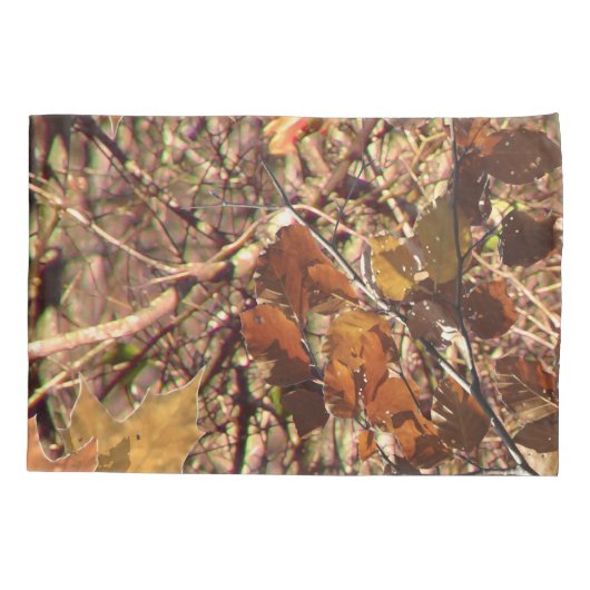 ハンターの迷彩柄のカムフラージュの絵画 枕カバー (裏面-左)