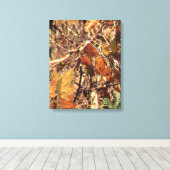 ハンターの迷彩柄カモフラージュ絵画のカスタマイズこれ! キャンバスプリント (インサイチュ (ウッドフロア))