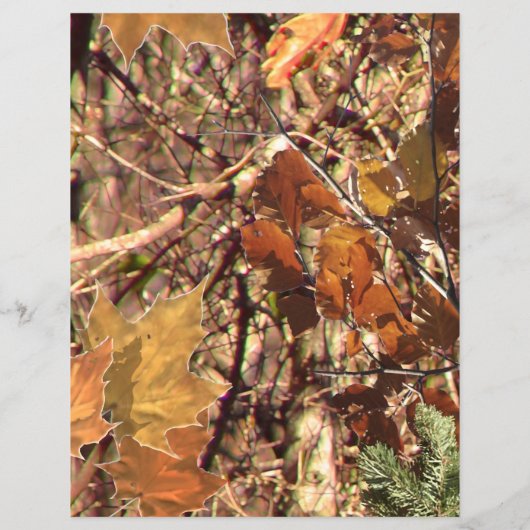 ハンターの迷彩柄カモフラージュ絵画のカスタマイズこれ！ チラシ (裏面)