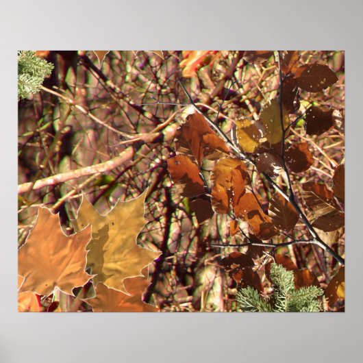 ハンターの迷彩柄カモフラージュ絵画のカスタマイズこれ! ポスター (正面)