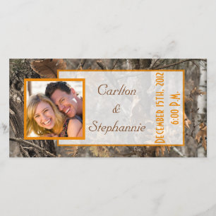 ハンターの迷彩柄シック写真発表 案内状