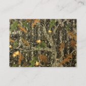 ハンターの迷彩柄名刺 名刺 (裏面)