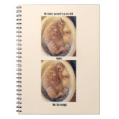 ハンターはあなたの恥をかを必要としません ノートブック (正面)