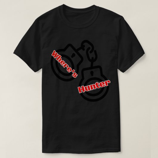 ハンターはどこだ Tシャツ (デザイン正面)