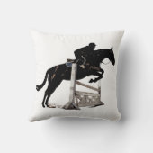 ハンターまたはジャンパーの馬のアメリカ人のMoJoの枕 クッション (裏面)