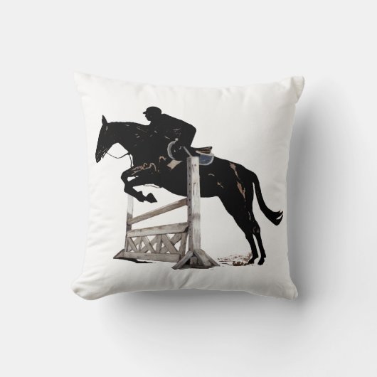 ハンターまたはジャンパーの馬のアメリカ人のMoJoの枕 クッション (正面)